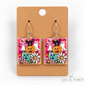 Halloween Floral Dangle Earring