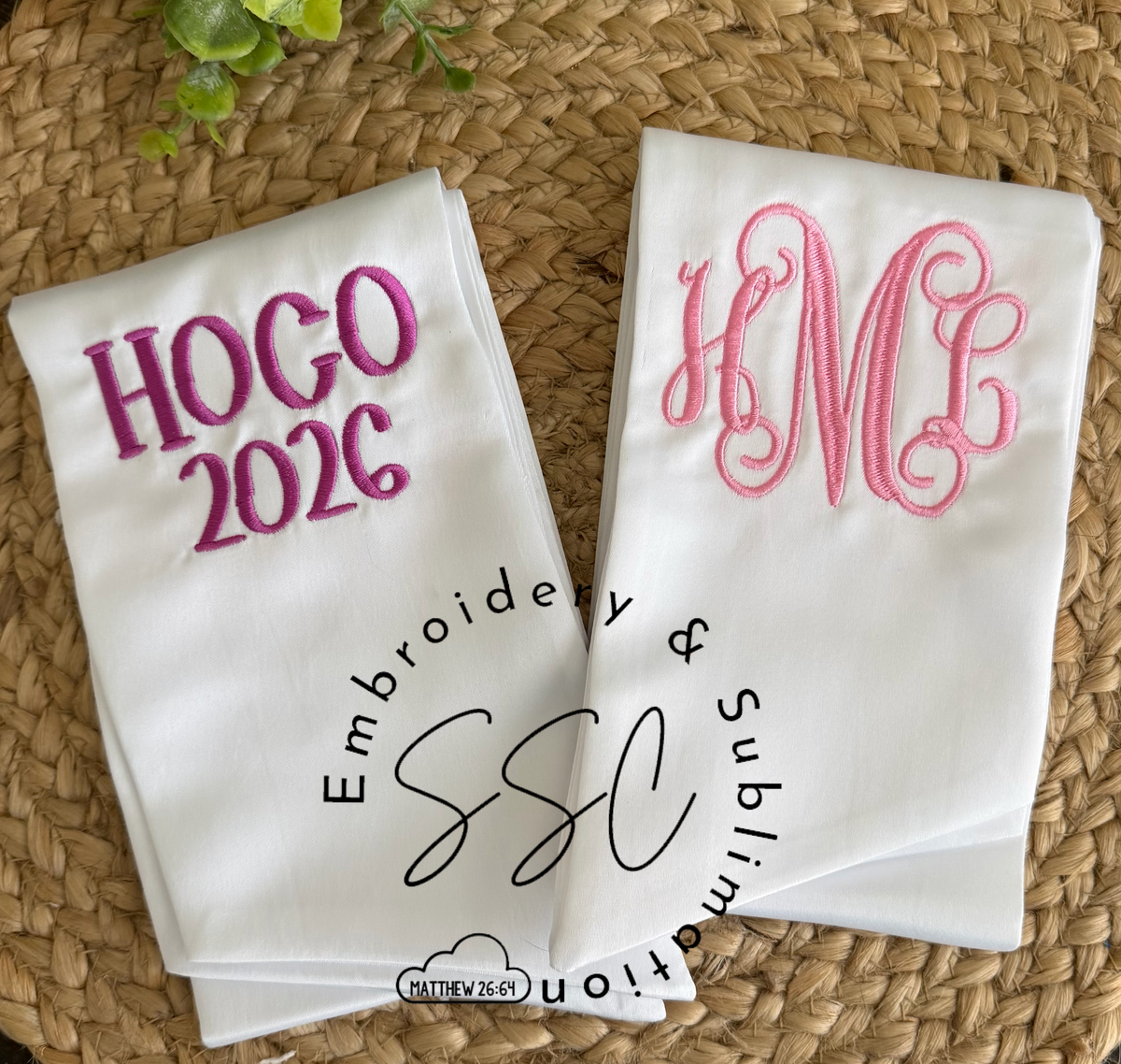 Personalied Embroidered Homecoming Sash