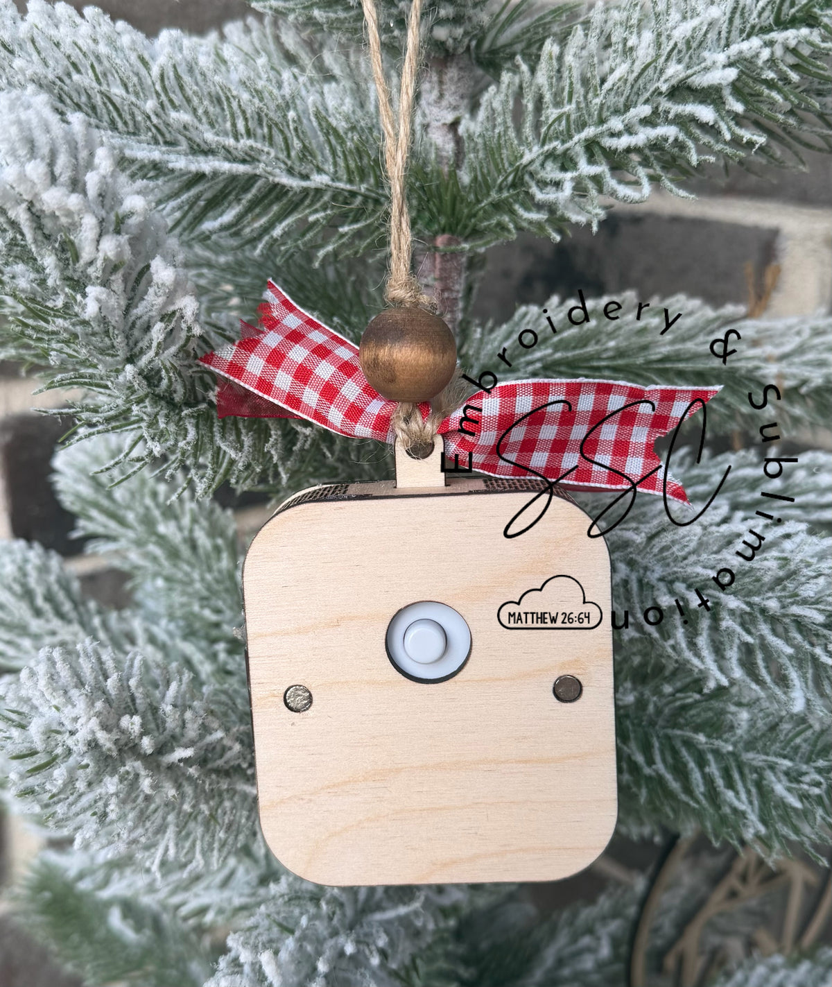 Personalized Voice Recording Christmas Ornament