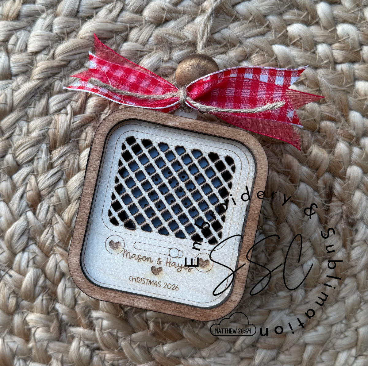 Personalized Voice Recording Christmas Ornament